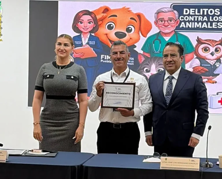 FGE reconoce a Gobierno de Zacatlán por su trabajo en la protección de seres sintientes