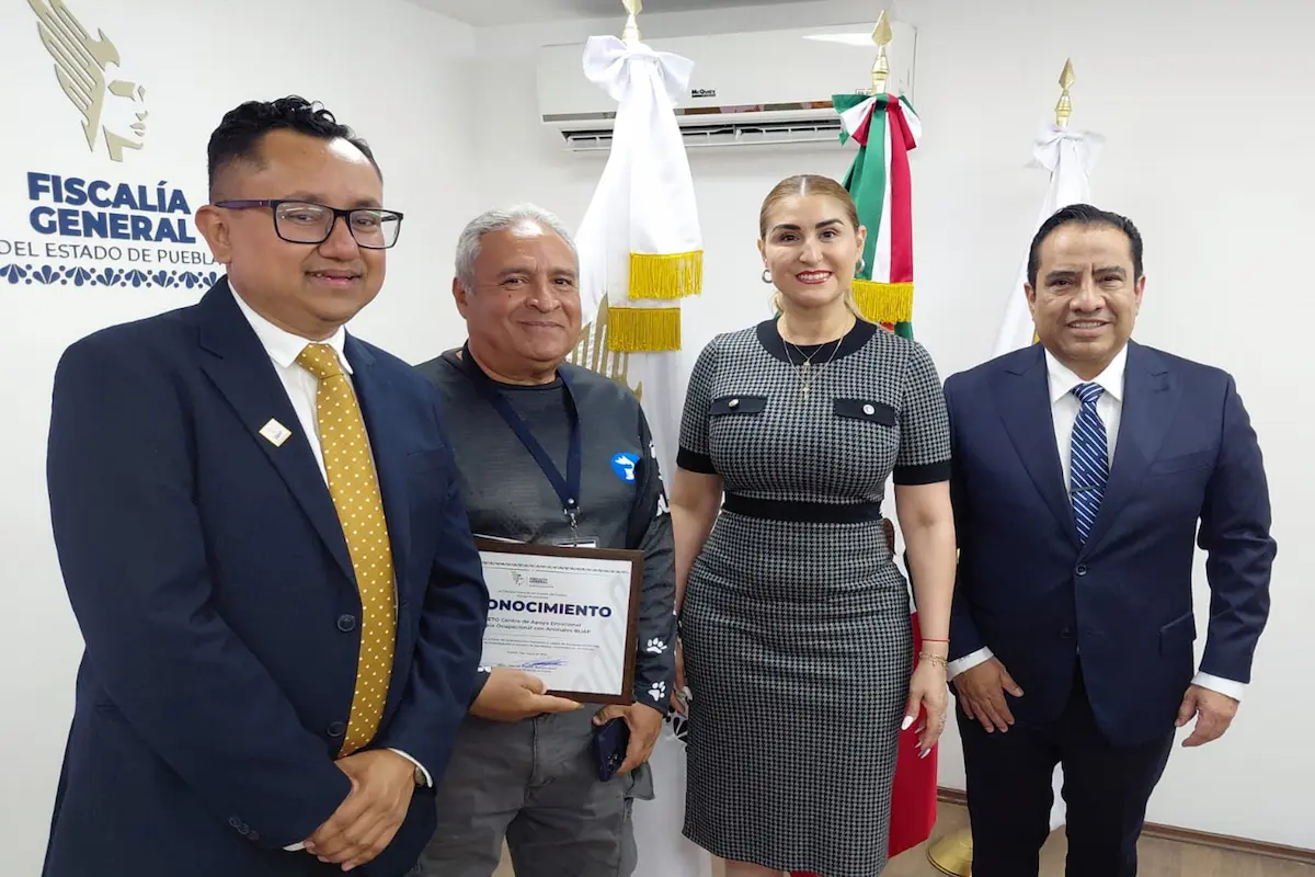 CAETO recibe reconocimiento de la Fiscalía General del estado