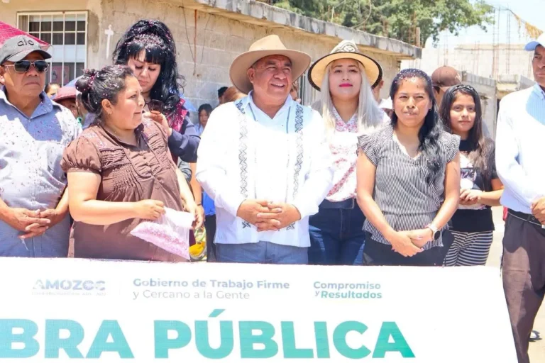 Severiano de la Rosa continúa entregando Obras en beneficio de Amozoc