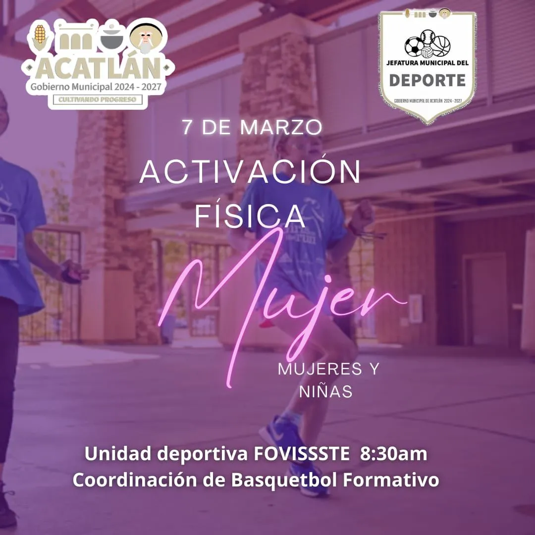 Anuncia Gobierno de Acatlán agenda conmemorativa por el Día Internacional de la Mujer