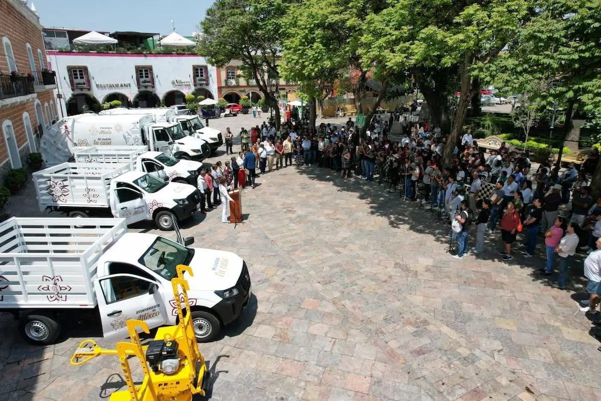 Camiones recolectores nuevos para Atlixco: Ariadna Ayala fortalece los servicios públicos