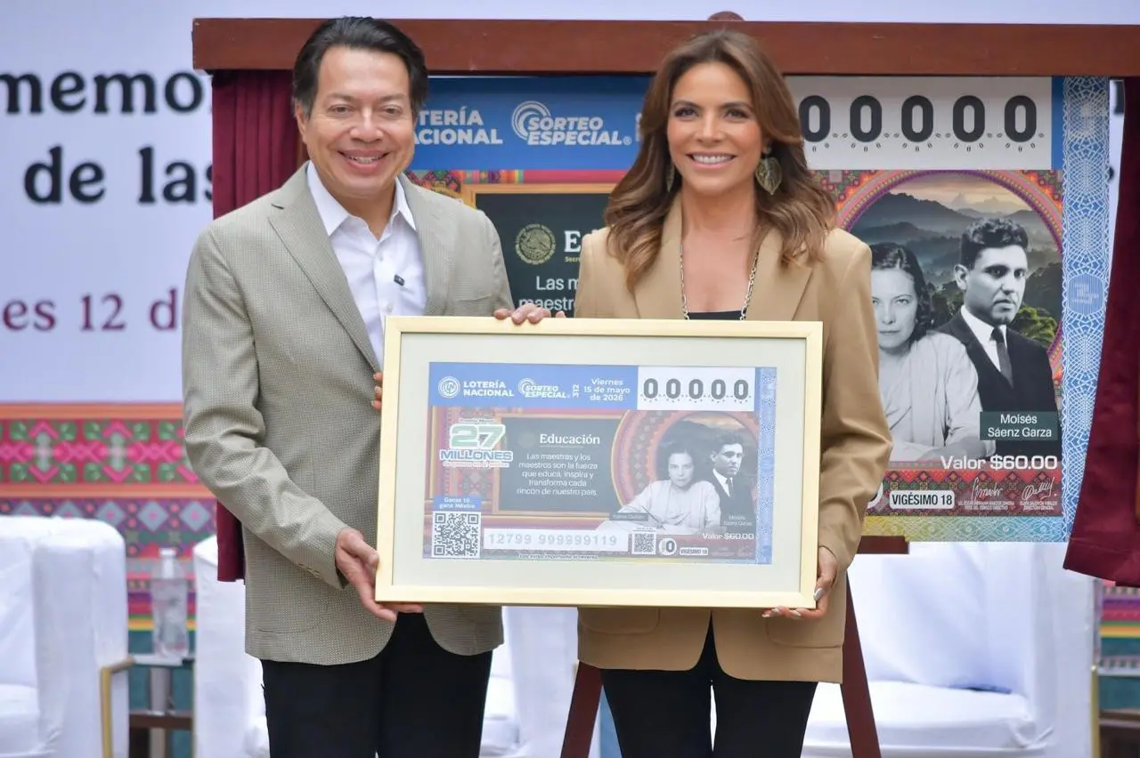 Con billete conmemorativo, la SEP y Lotería Nacional reconocen a las maestras y los maestros como pilares de la transformación de México