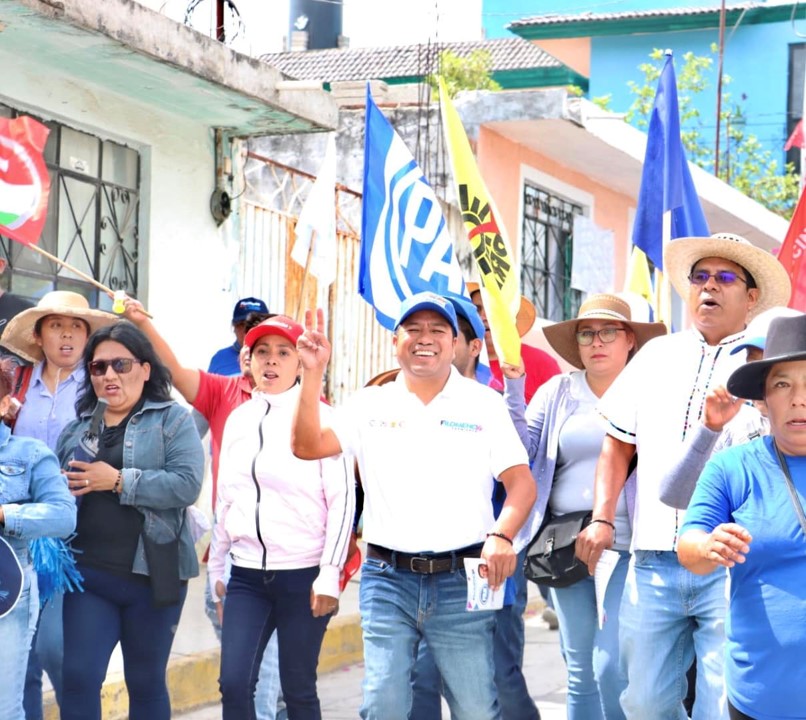 Filomeno Sarmiento va por la pavimentación de 100 calles en Cuautlancingo