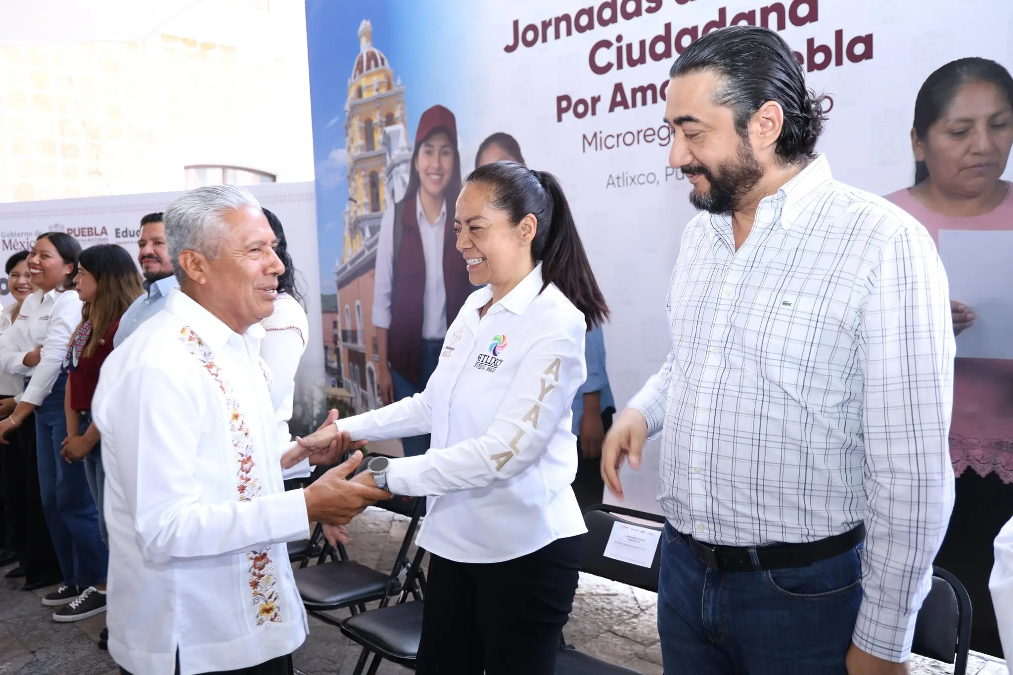 ARIADNA AYALA RECIBE AL SECRETARIO DE EDUCACIÓN EN JORNADA “POR AMOR A PUEBLA” EN ATLIXCO