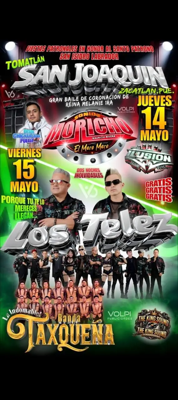 Presentan cartelera de fiestas patronales de mayo en Zacatlán