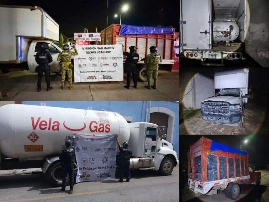 Golpe al huachigas: recuperan más de 58 mil litros de gas LP robado en Puebla