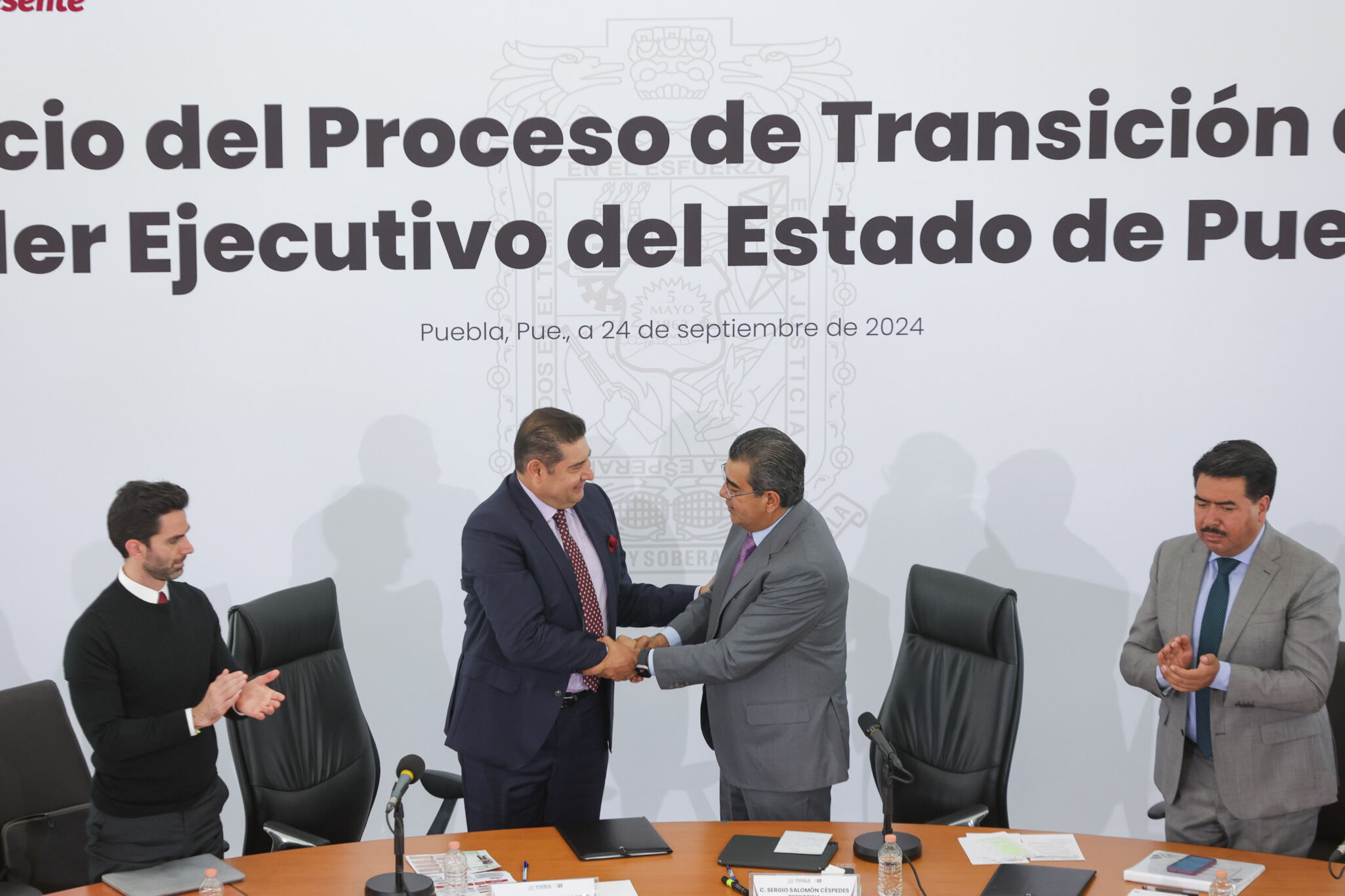 Inician Sergio Salomón y Alejandro Armenta proceso de Transición del Poder Ejecutivo