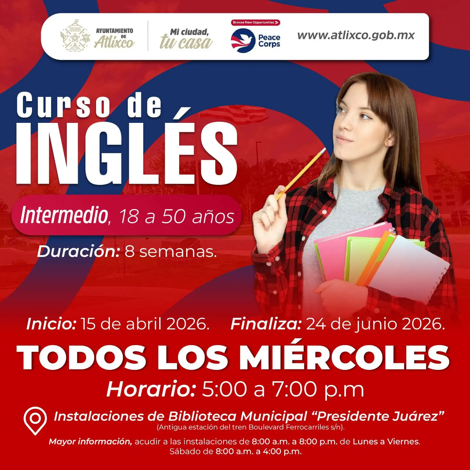 ARIADNA AYALA IMPULSA EL DESARROLLO: ABRE INSCRIPCIONES DE CURSO DE INGLÉS BÁSICO, INTERMEDIO Y AVANZADO