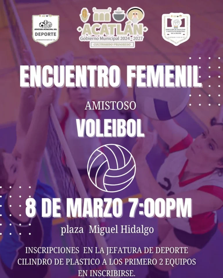 Anuncia Gobierno de Acatlán agenda conmemorativa por el Día Internacional de la Mujer