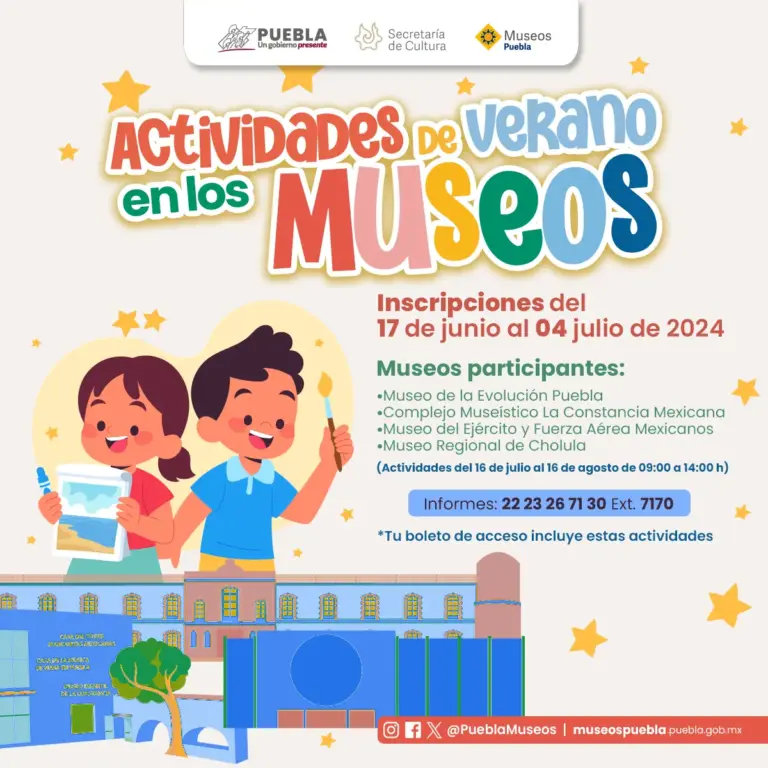 Presenta Museos Puebla agenda cultural de junio con más de 200 actividades