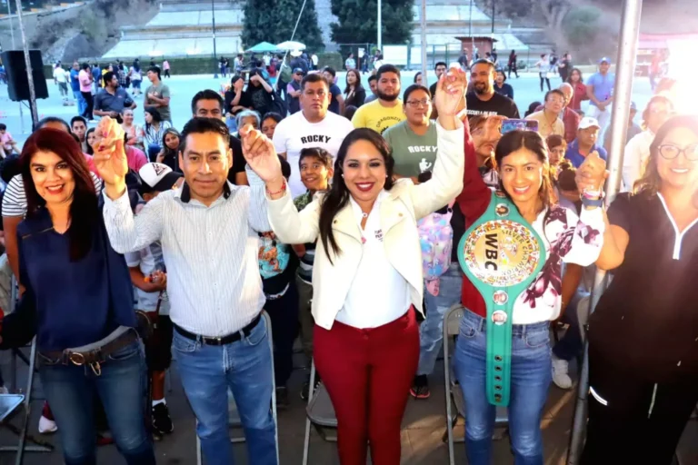 Tonantzin Fernández, comprometida con el deporte en San Pedro Cholula