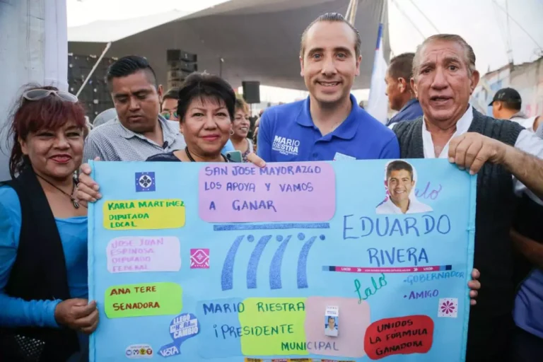 MARIO RIESTRA Y EDUARDO RIVERA, ENCABEZAN CIERRE DE CAMPAÑA CON MÁS DE 2 MIL 500 POBLANOS DEL SUR