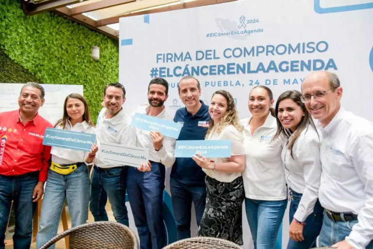 Mario Riestra y candidatos a diputados firman compromisos con ‘Cáncer Warriors México’