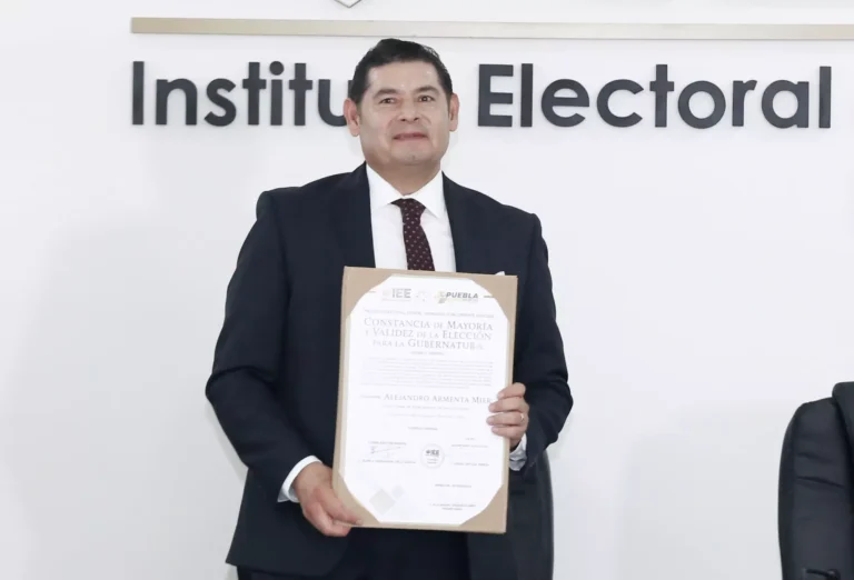 Armenta, el gobernador electo más votado en la Historia de Puebla.