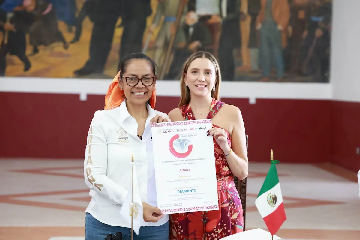 Atlixco, único municipio en Puebla en tener Distintivo Nacional de Calidad Turística