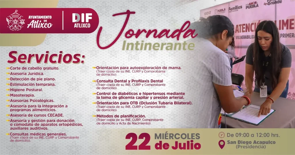 Bienestar y salud para las familias: Ariadna Ayala impulsa jornadas de atención DIF