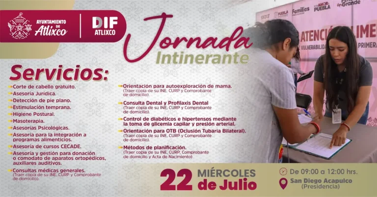 Bienestar y salud para las familias: Ariadna Ayala impulsa jornadas de atención DIF