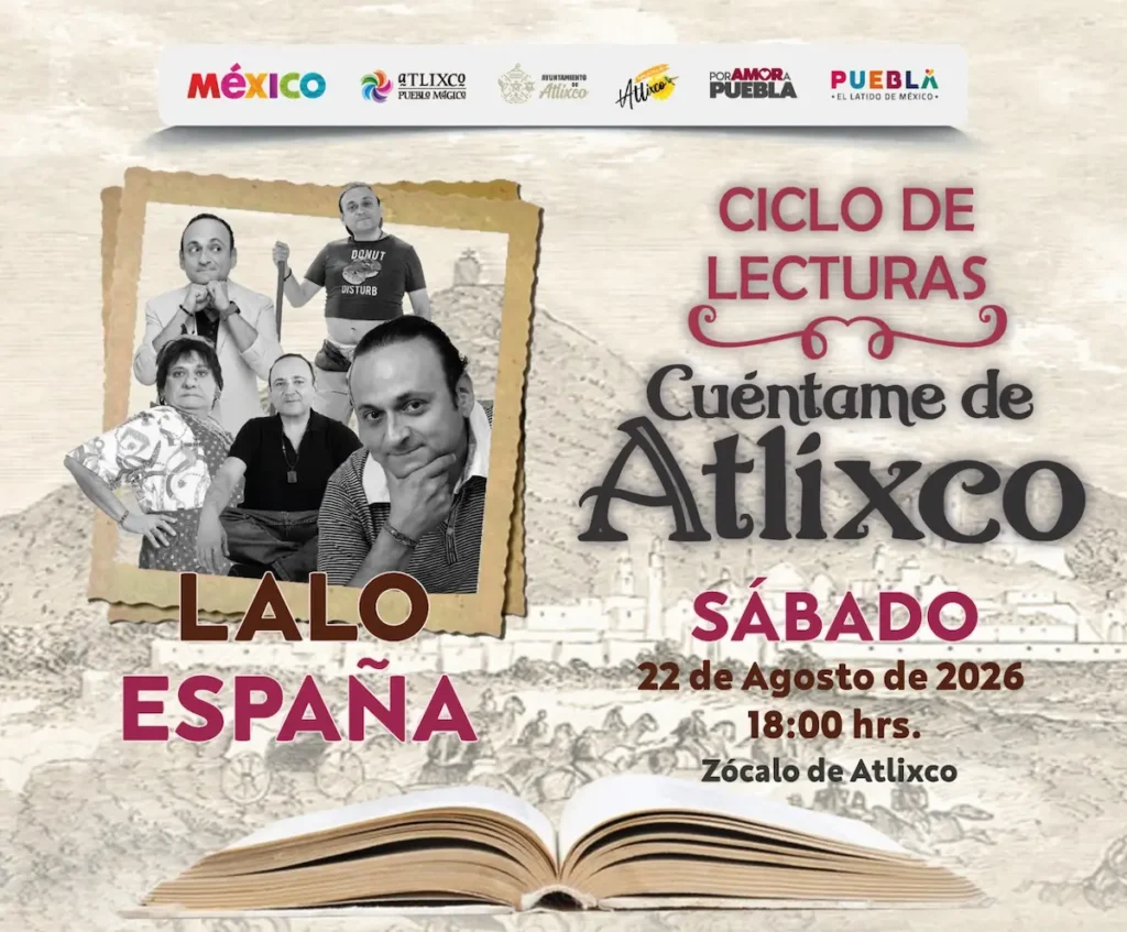 Cultura con lectura: ven al Cuéntame de Atlixco con Lalo España