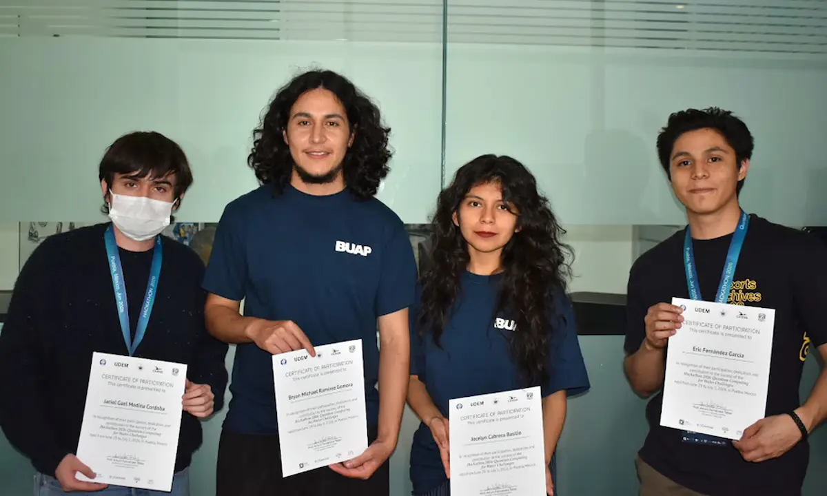 Destacan alumnos BUAP en el “Hackathon LATAM 2026 Quantum Computing for Water Challenges”