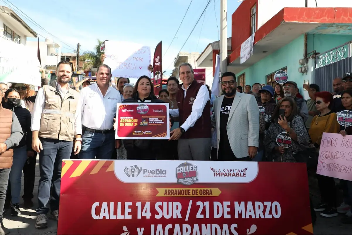 Encabeza Pepe Chedraui trabajos de rehabilitación vial en la Junta Auxiliar de San Jerónimo Caleras