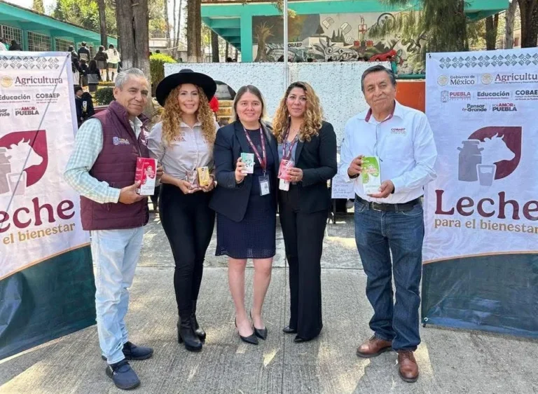 Fortalece leche para el bienestar nutrición de juventudes en todos planteles del colegio de bachilleres de puebla