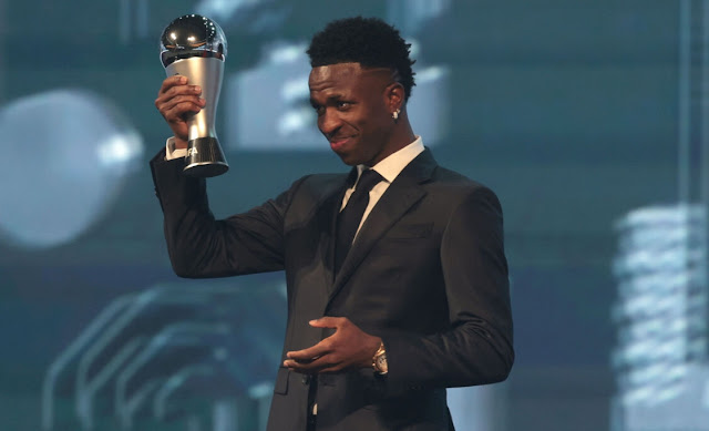 Vinicius Jr.  el mejor jugador del 2024 tras ganar The Best