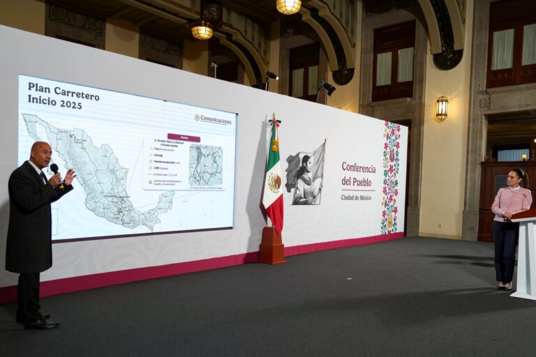 PRESIDENTA CLAUDIA SHEINBAUM ANUNCIA PLAN CARRETERO 2025 CON UNA INVERSIÓN DE 35 MIL MDP PARA CONECTAR A COMUNIDADES