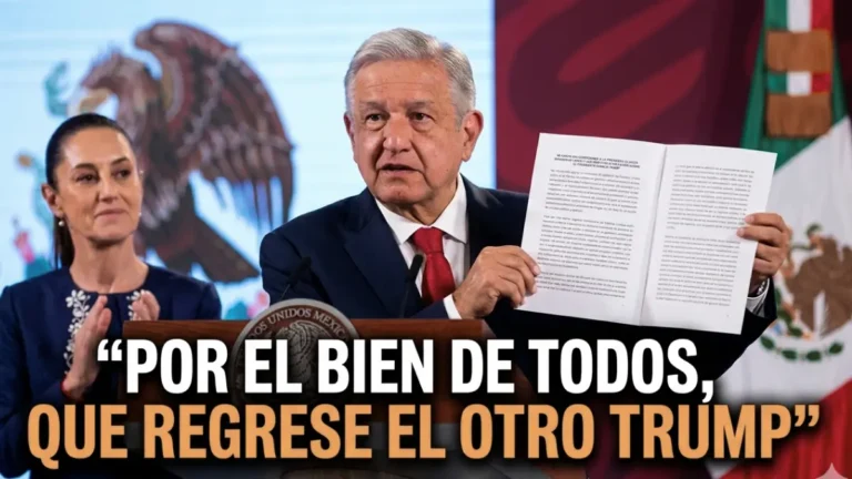 “Que regrese el otro Trump”: Sheinbaum agradece a AMLO