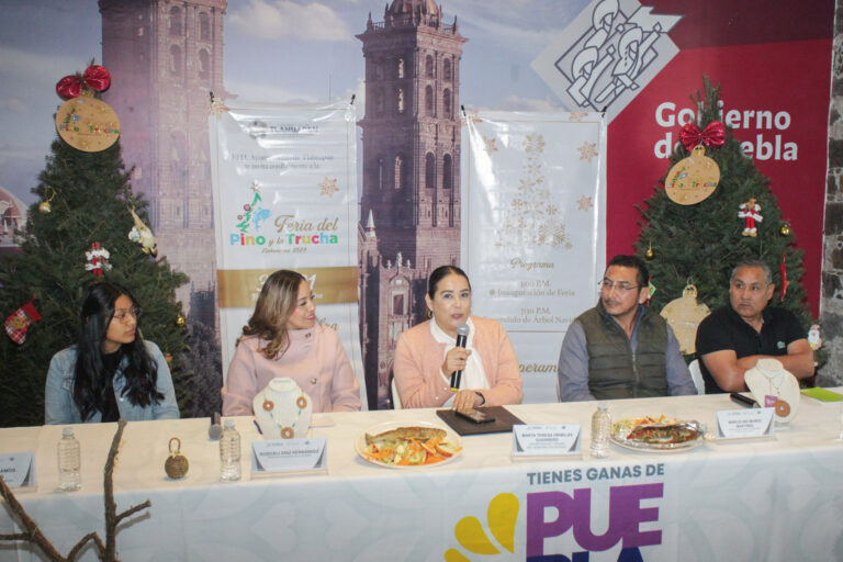 Presentan la Feria del Pino y la Trucha 2024 en Tlahuapan  