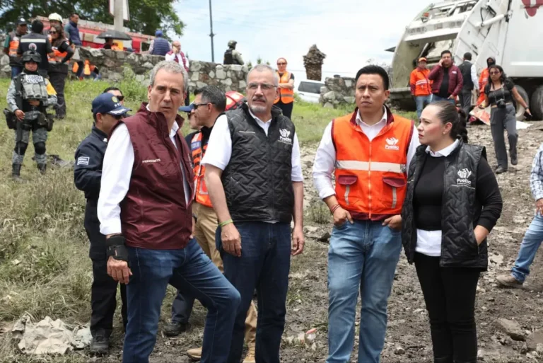 Inspecciona Pepe Chedraui labores en el vaso regulador Puente Negro, así como afectaciones en la zona