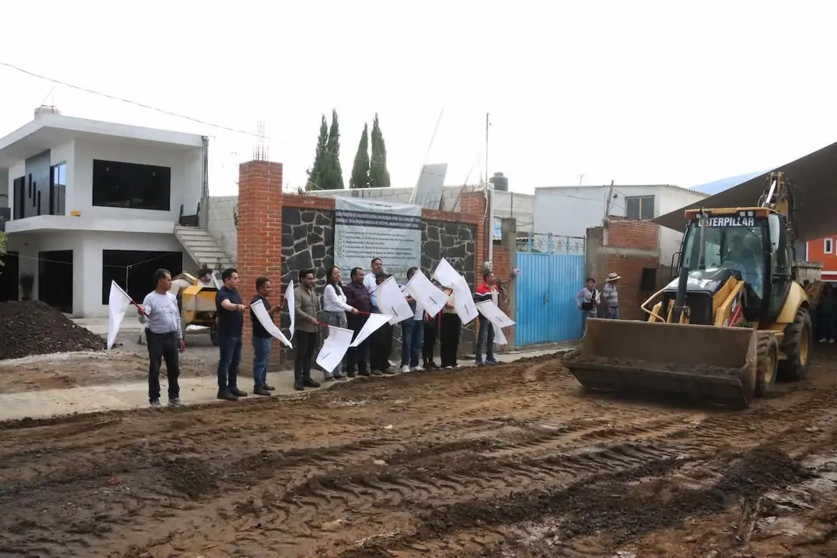 Justicia social en Atlixco: Ariadna Ayala arranca otra obra para beneficiar a familias