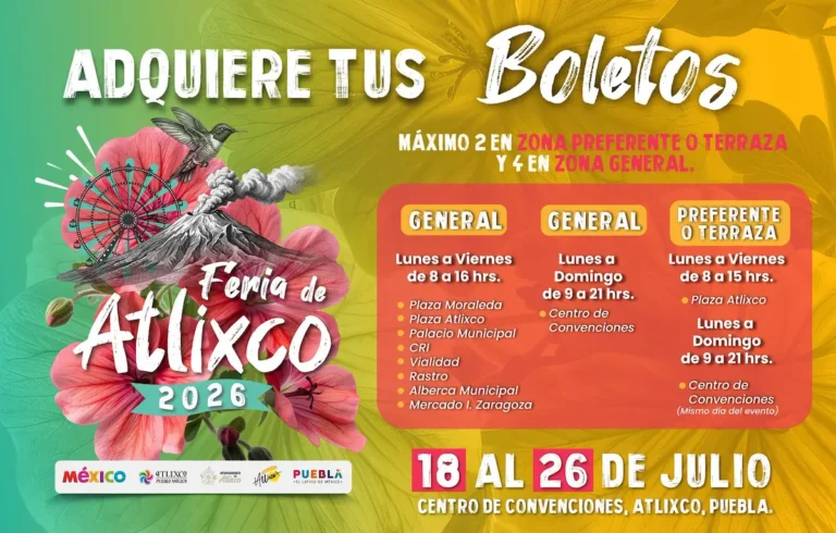 La Feria de Atlixco ya está aquí; conoce los puntos de venta de los boletos