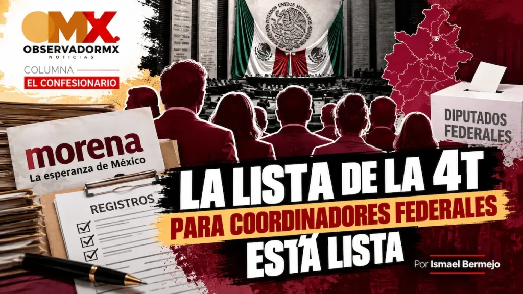 La lista de la 4T para coordinadores federales está lista