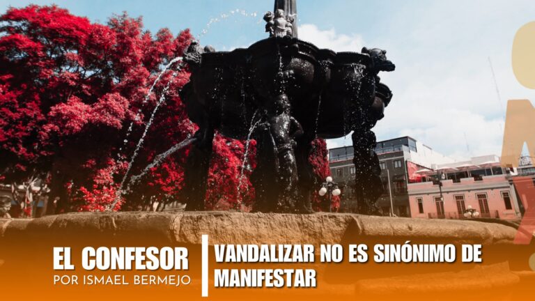 Vandalizar no es sinónimo de manifestar