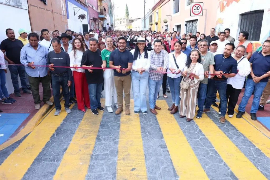 Obras que transforman Atlixco: Ariadna Ayala inaugura rehabilitación de calle en el corazón del municipio