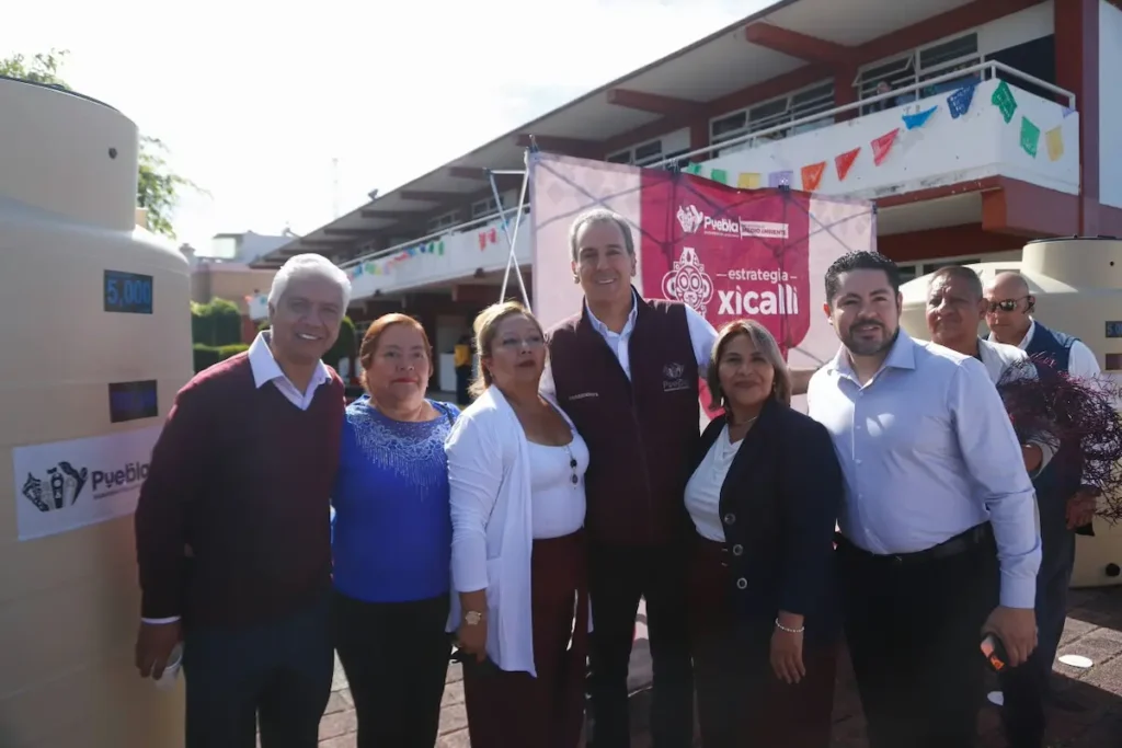 Pepe Chedraui impulsa la instalación de captadores pluviales en más de 100 escuelas públicas de Puebla