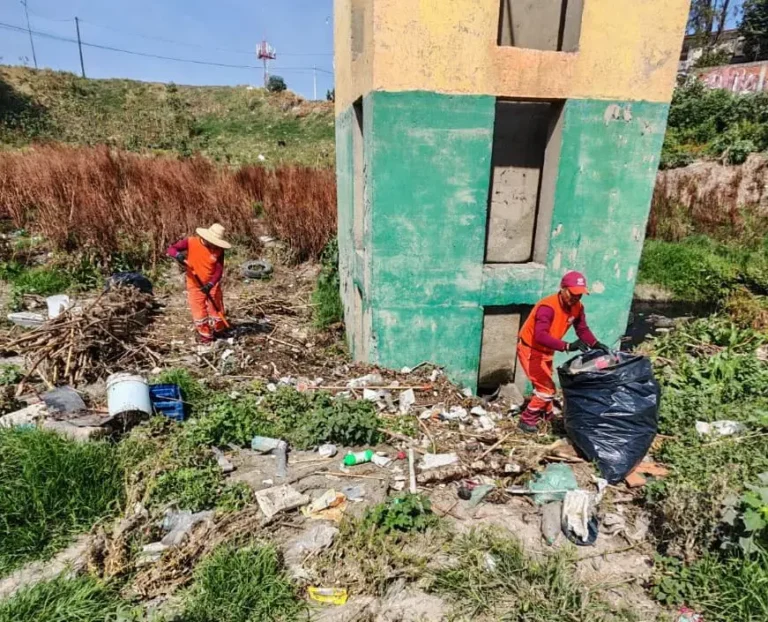 Refuerza Gobierno de Pepe Chedraui limpieza en el Vaso Regulador Santuario ante temporada de lluvias