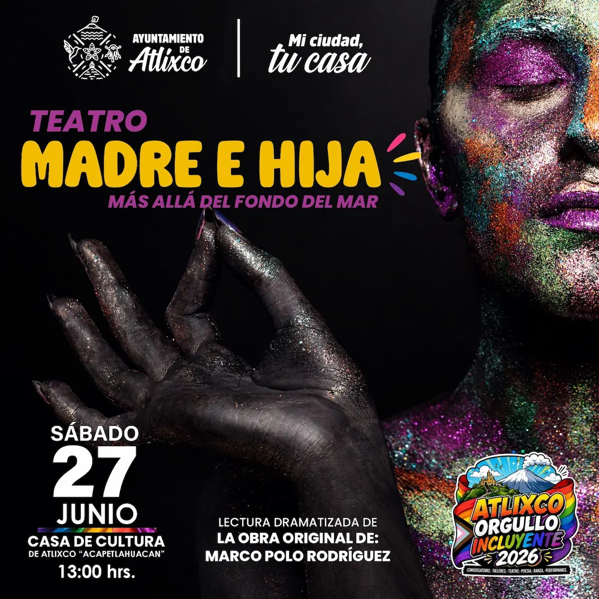 Respeto e inclusión en Atlixco; estas son las actividades del Orgullo Incluyente 2026
