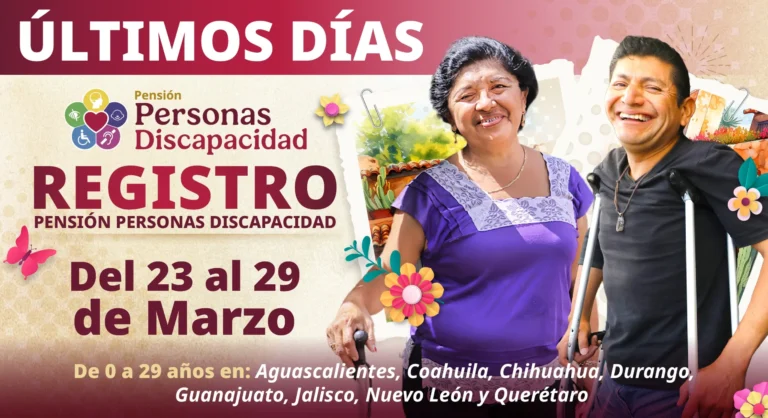 Últimos días de registro para la Pensión para Personas con Discapacidad, concluye el 29 de marzo: Ariadna Montiel 