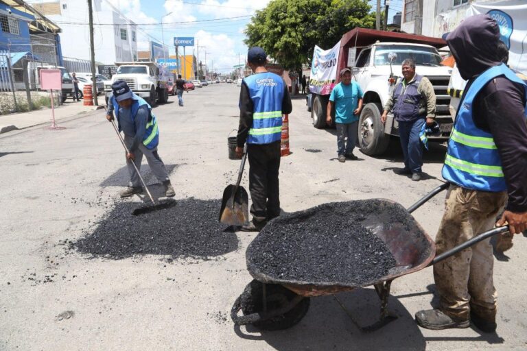 AVANZA SÉPTIMA ETAPA DEL PROGRAMA DE BACHEO DEL AYUNTAMIENTO DE PUEBLA