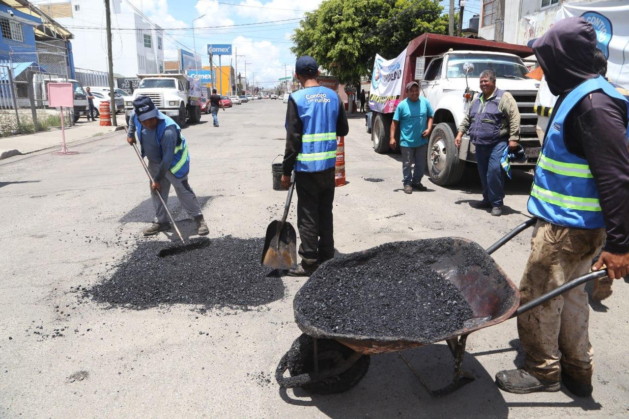 AVANZA SÉPTIMA ETAPA DEL PROGRAMA DE BACHEO DEL AYUNTAMIENTO DE PUEBLA