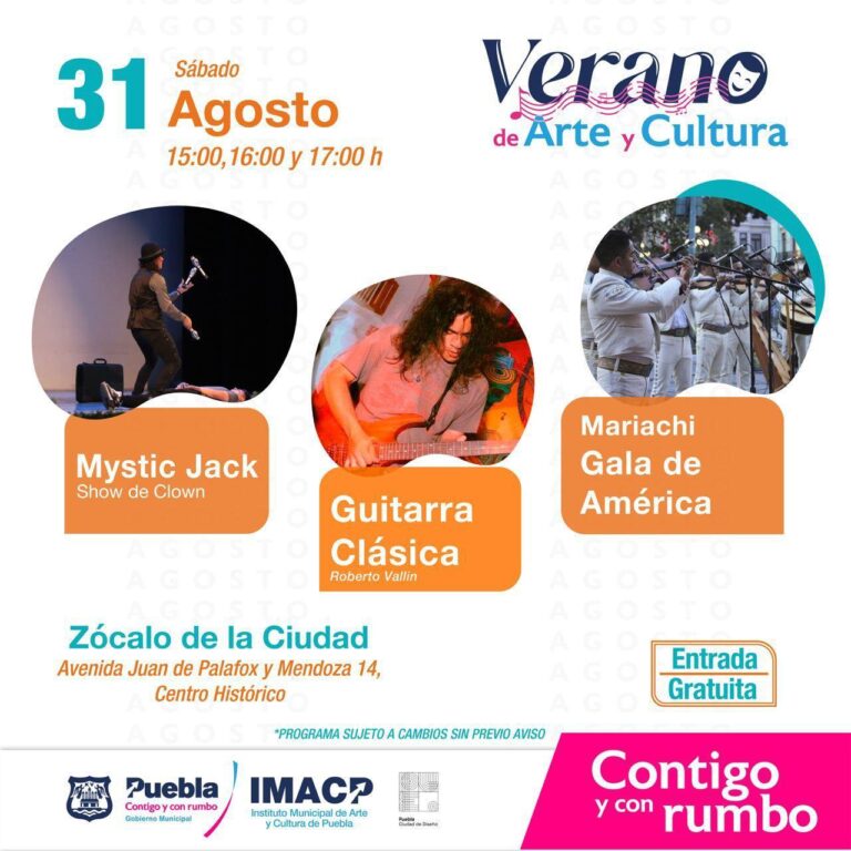 AYUNTAMIENTO DE PUEBLA INVITA A DISFRUTAR UN FIN DE SEMANA DE ARTE Y CULTURA
