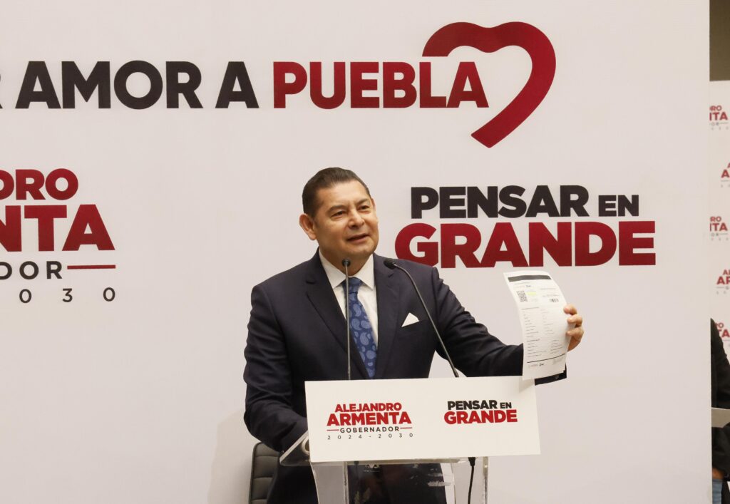 Declaración patrimonial de Armenta; ejercicio de transparencia, legalidad y compromiso