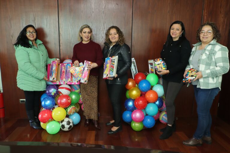 Voluntariado del Congreso entrega juguetes al Sistema DIF para su distribución 