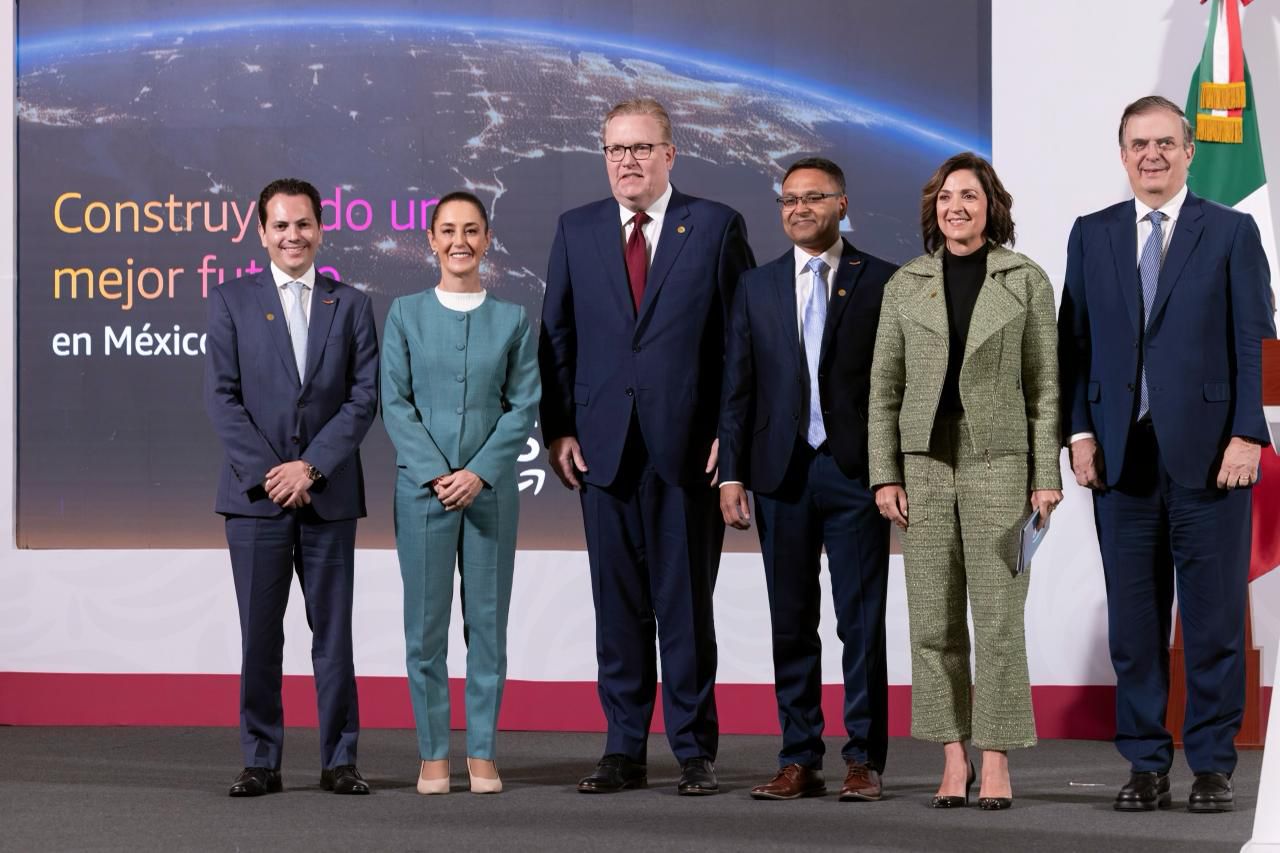 PRESIDENTA CLAUDIA SHEINBAUM ANUNCIA INVERSIÓN DE 5 MMDD DE AMAZON WEB SERVICES EN MÉXICO PARA CREAR REGIÓN DIGITAL EN QUERÉTARO