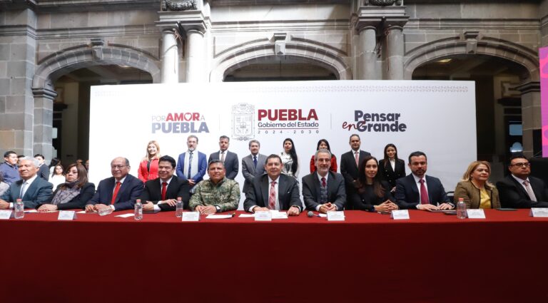 Puebla, estado y capital, seguros en beneficio de las familias: Armenta