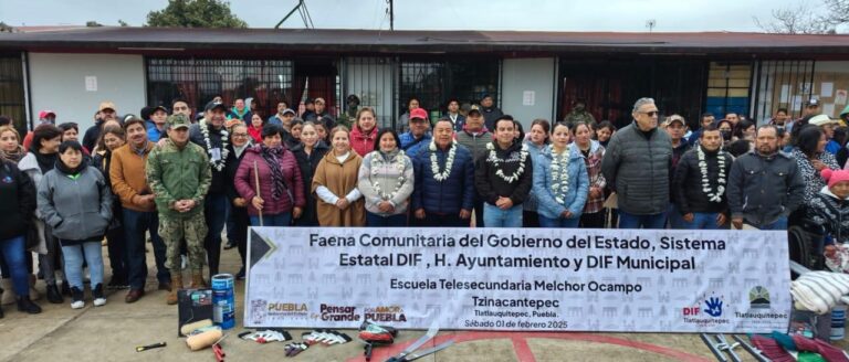 SEDIF realiza exitosas faenas comunitarias en Tlatlauquitepec y Atempan