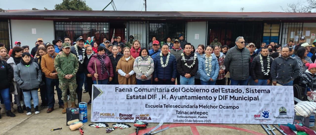 SEDIF realiza exitosas faenas comunitarias en Tlatlauquitepec y Atempan