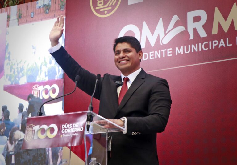 Omar Muñoz presenta balance de sus primeros 100 días en Cuautlancingo