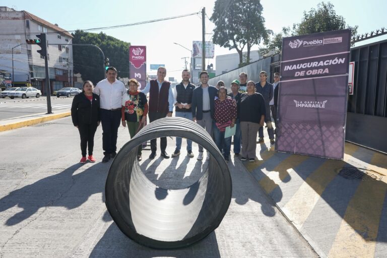 Entrega Pepe Chedraui Red de Alcantarillado Pluvial en la colonia Santa Cruz Los Ángeles